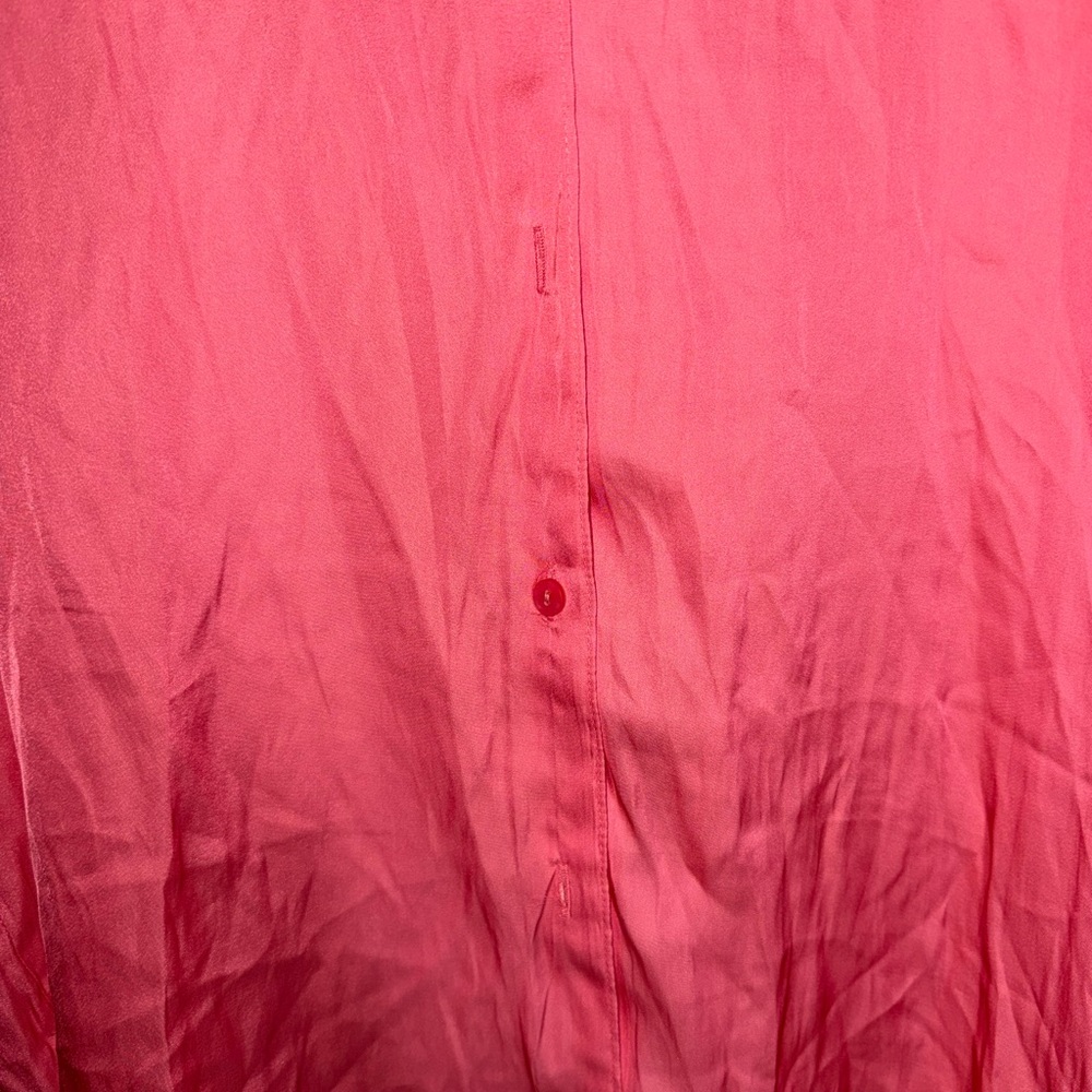 Old Navy Pink Satin Button-Up Shirt - Picture 3 of 5
